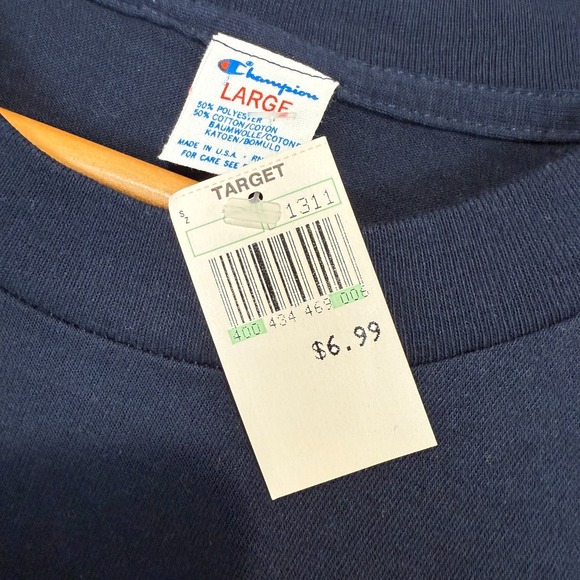 VTG Champion New York Yankees Shirt Adult Large Single Stitch Deadstock USA 80s - Picture 3 of 10